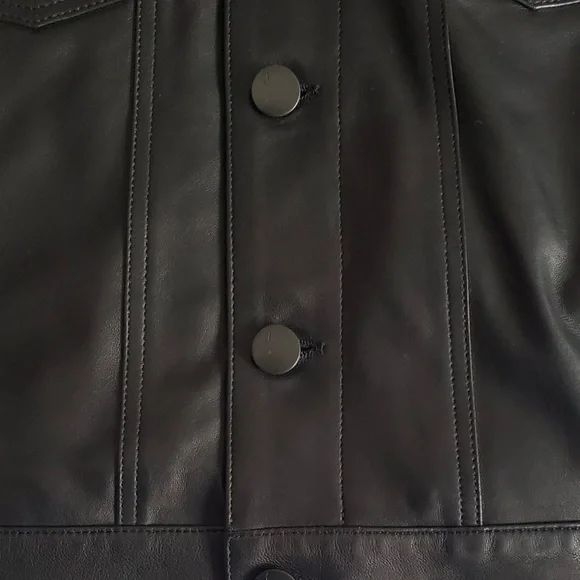 JBrand leather trucker jacket